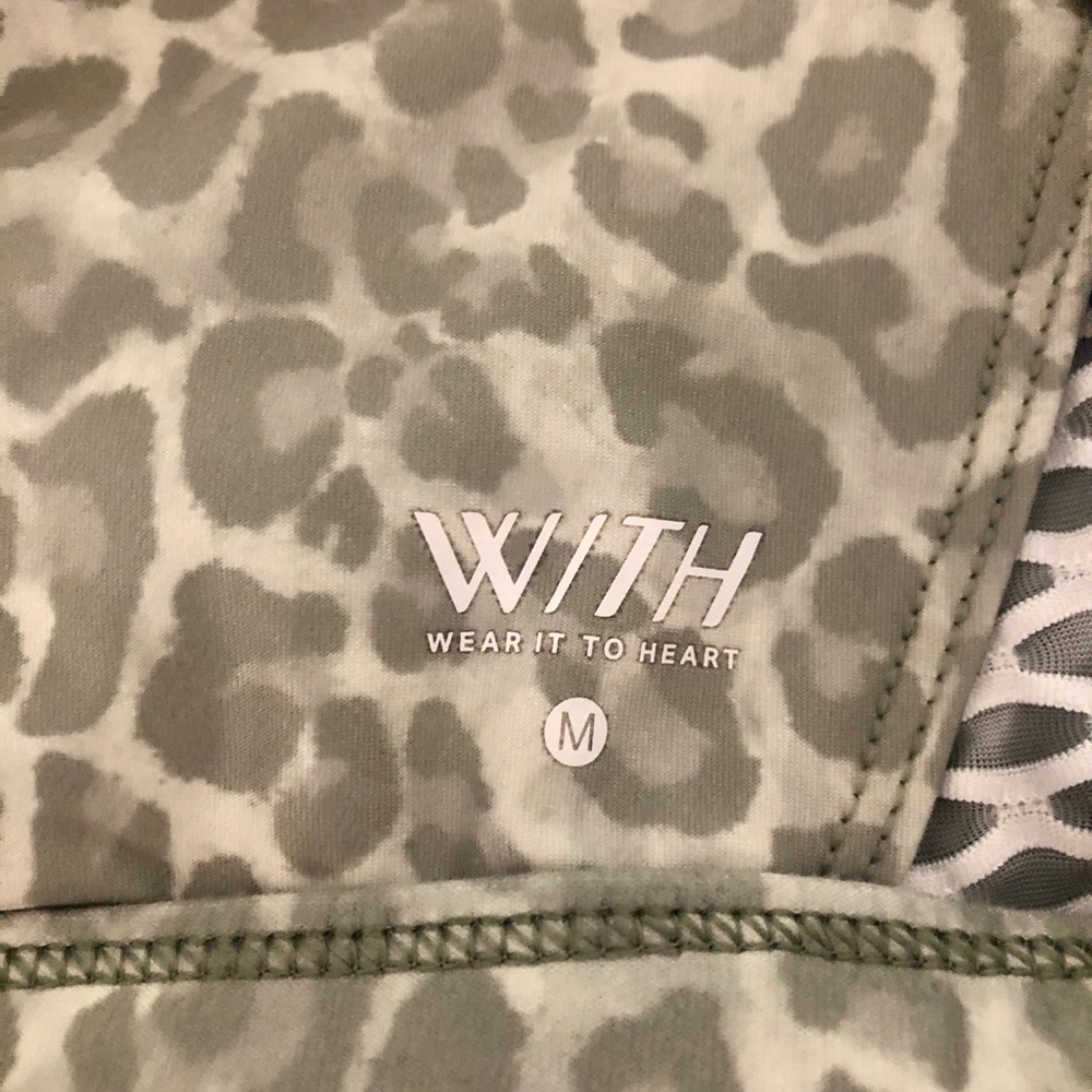 Peloton WITH Green Cheetah Sports Bra - Picture 3 of 3